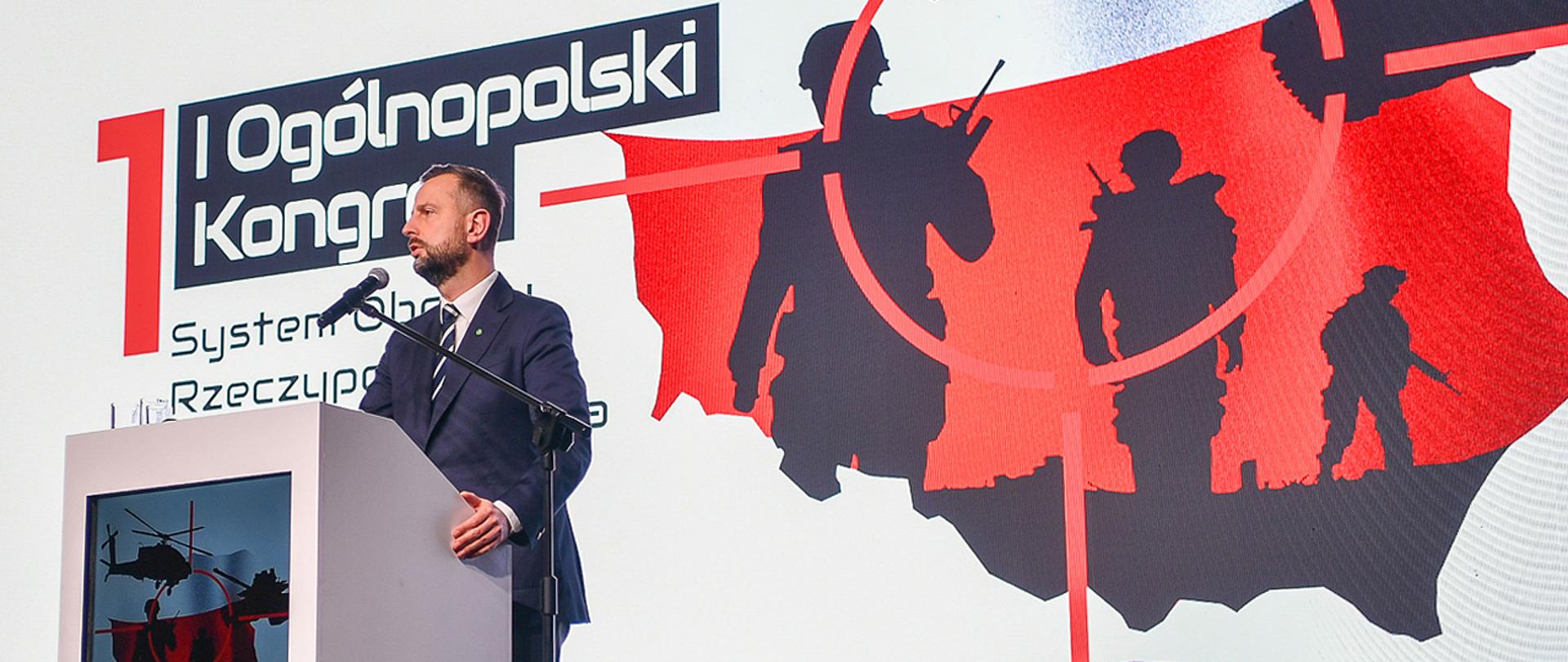 27 listopada 2024 r. w Krakowie, Władysław Kosiniak-Kamysz, wicepremier-minister obrony narodowej wygłosił wystąpienie inauguracyjne na I Ogólnopolskim Kongresie „System Obrony Rzeczypospolitej. Bezpieczna Polska i Obywatele”. Fot. st. kpr. Wojciech Król/CO MON