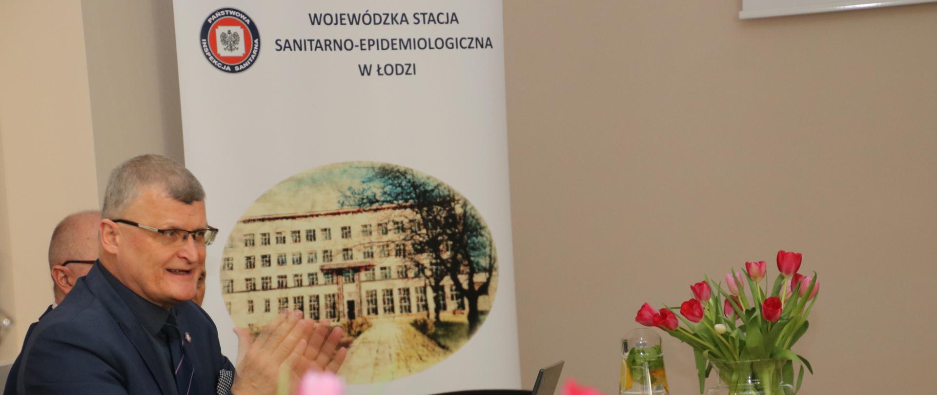 Paweł Grzesiowski, Główny Inspektor Sanitarny w auli WSSE w Łodzi