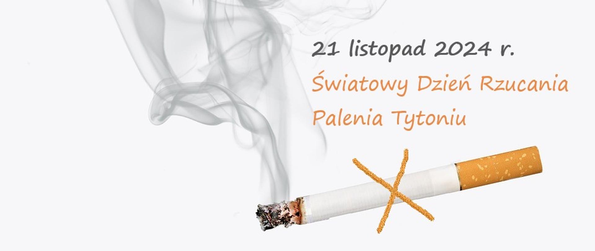 21 Listopad 2024 Światowy Dzień Rzucania Palenia Tytoniu