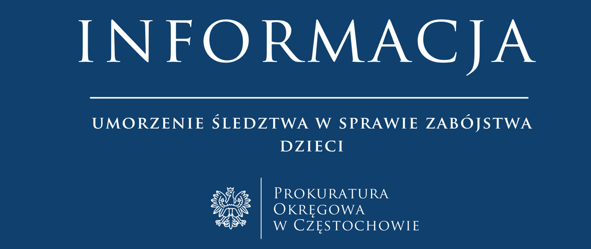 umorzenie śledztwa w sprawie zabójstwa dzieci