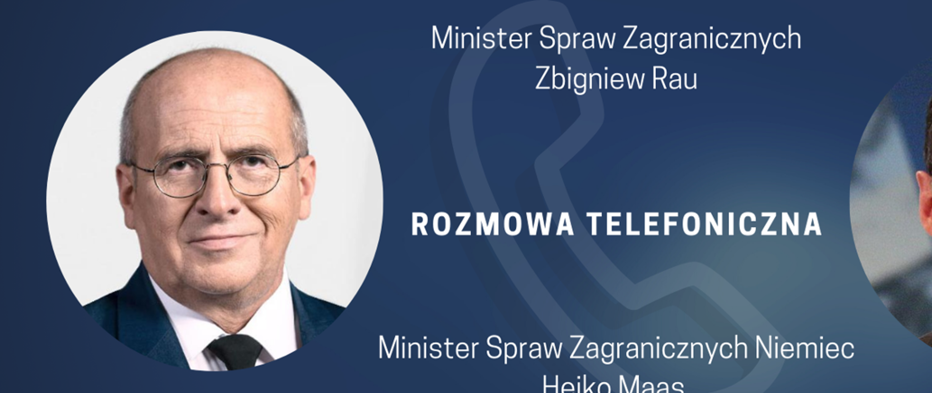 Rozmowa telefoniczna ministra Zbigniewa Raua i ministra spraw zagranicznych Niemiec Heiko Maasa