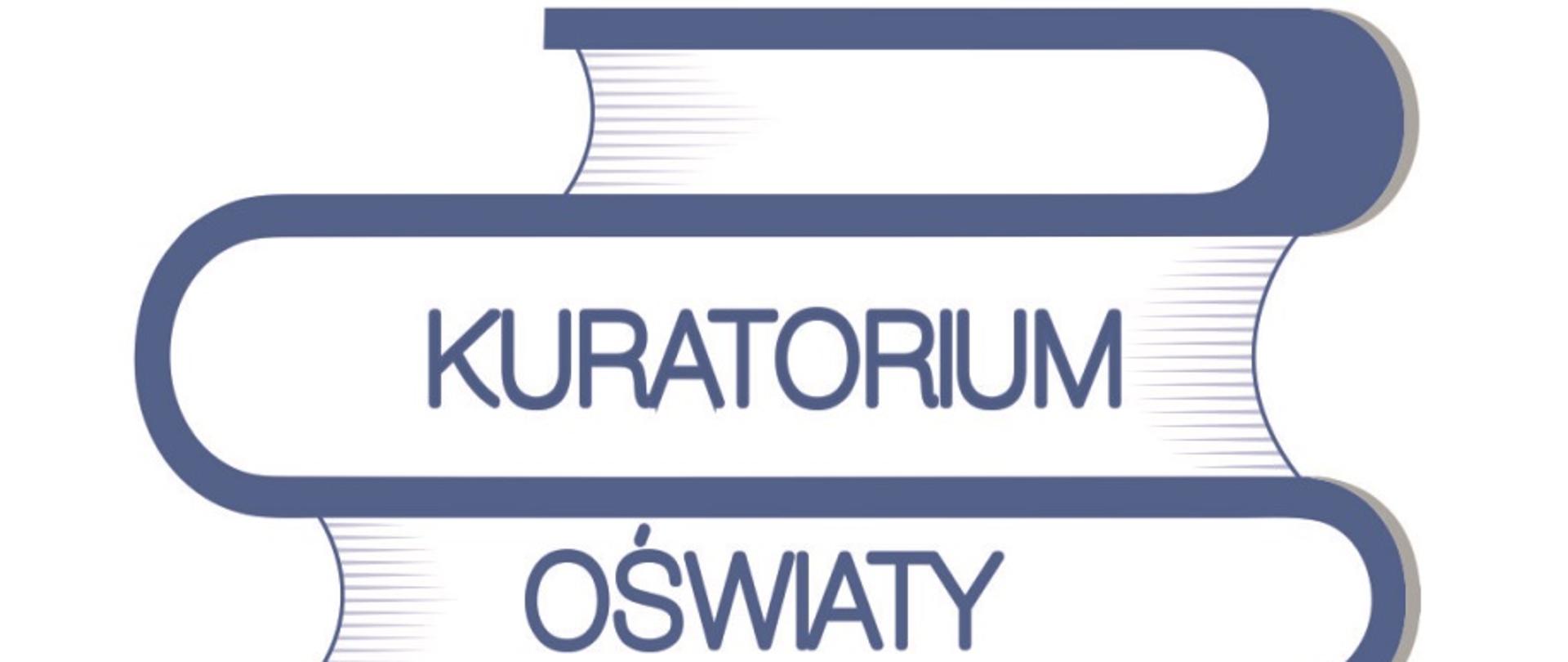 Na zdjęciu symbole książek ułożone w kształcie wieży z napisami Kuratorium Oświaty w Gorzowie Wielkopolskim