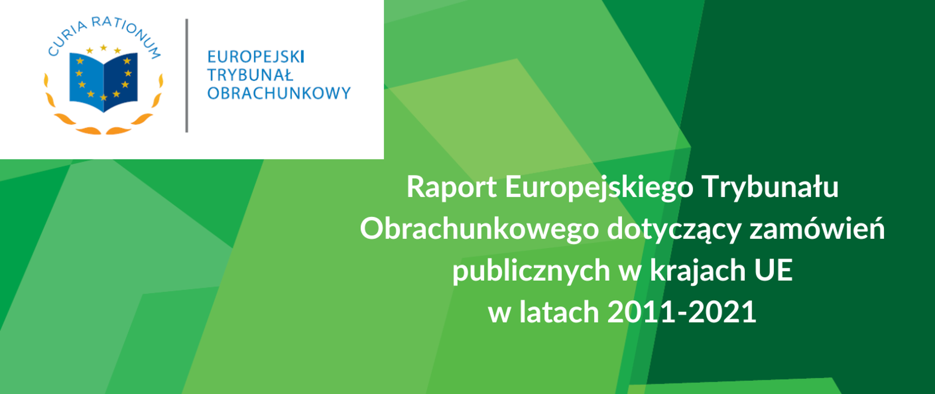 Raport Europejskiego Trybunału Obrachunkowego dotyczący zamówień publicznych w krajach UE
w latach 2011-2021