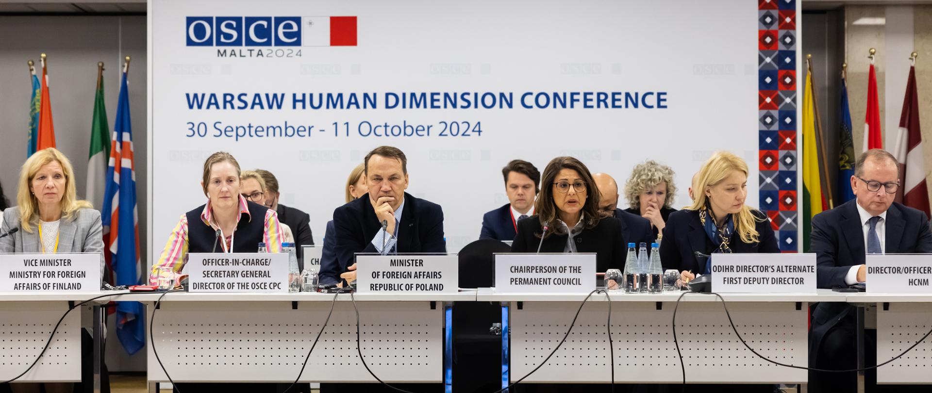 Inauguration of OSCE’s Warsaw Human Dimension Conference