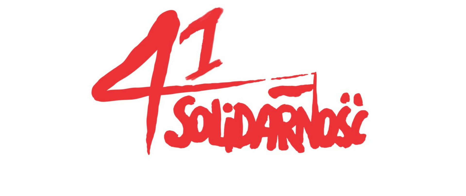 Grafika przestawia logo Niezależnego Samorządnego Związku Zawodowego "Solidarność". Logotypem jest czerwony napis "Solidarność" na białym tle. Literka "N" zakończona jest biało-czerwoną flagą. W związku z obchodami 41. rocznicy powstania NSZZ logo opatrzono cyfrą "41"