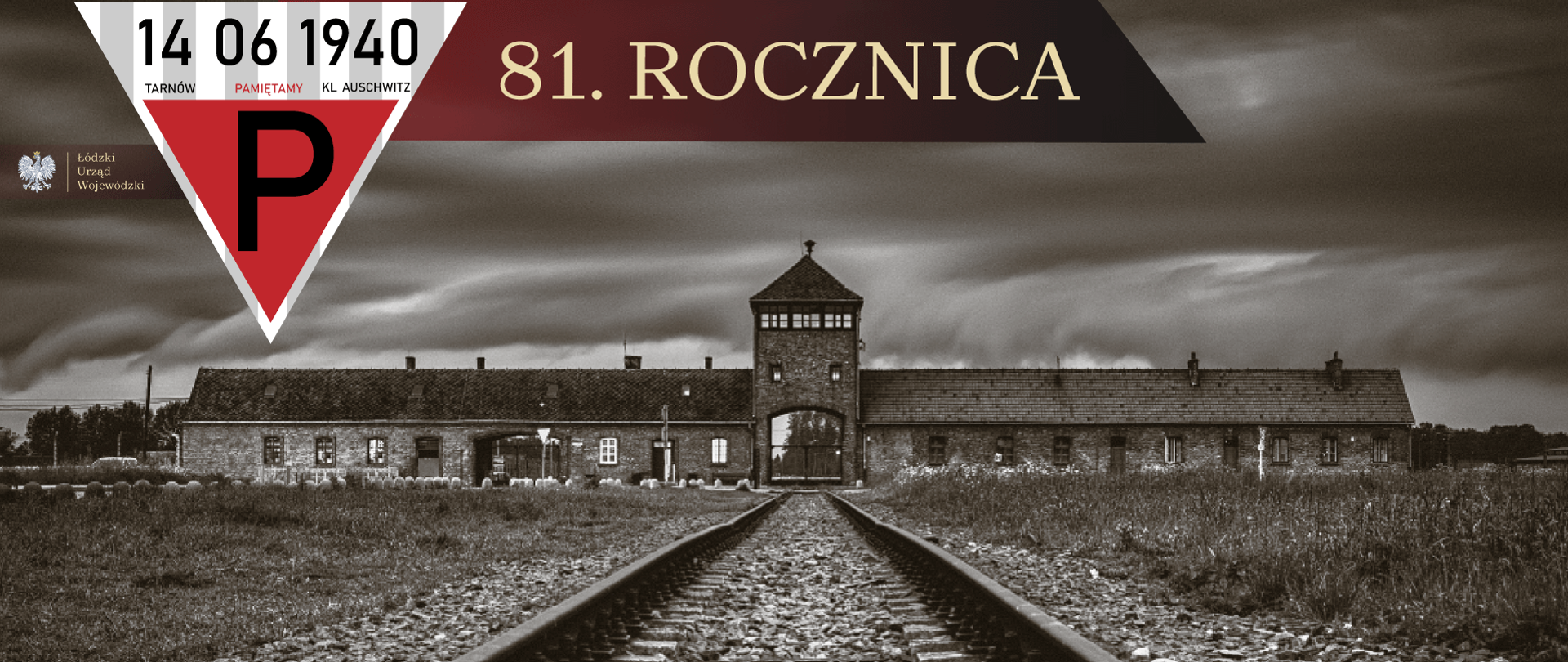 Grafika upamiętniająca 81. rocznicę pierwszej deportacji Polaków do niemieckiego obozu Auschwitz