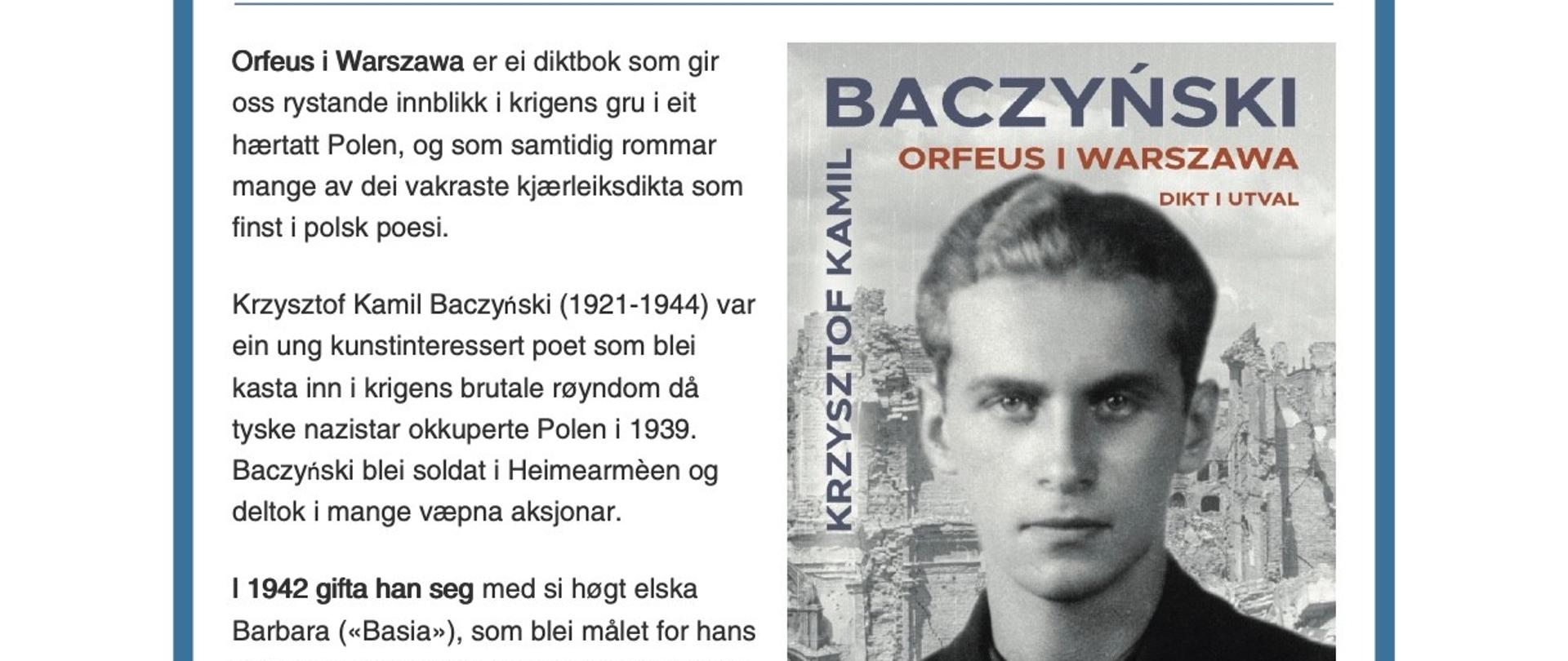 Baczyński - Orfeus i Warszawa NO