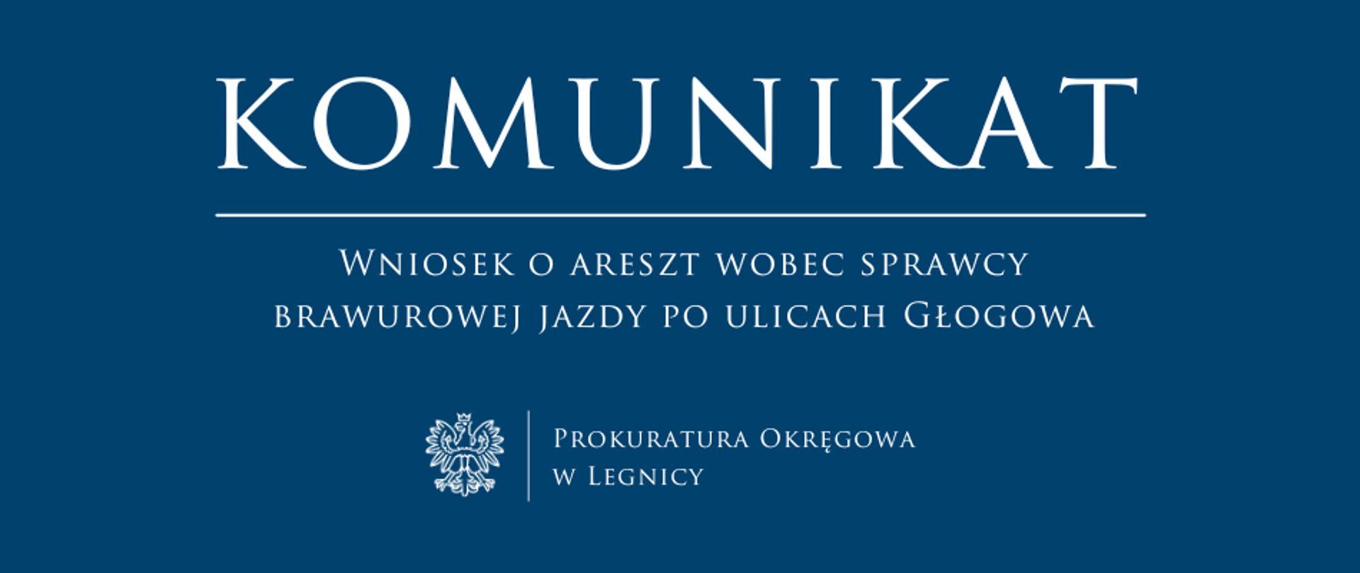 Wniosek o areszt wobec sprawcy brawurowej jazdy po ulicach Głogowa