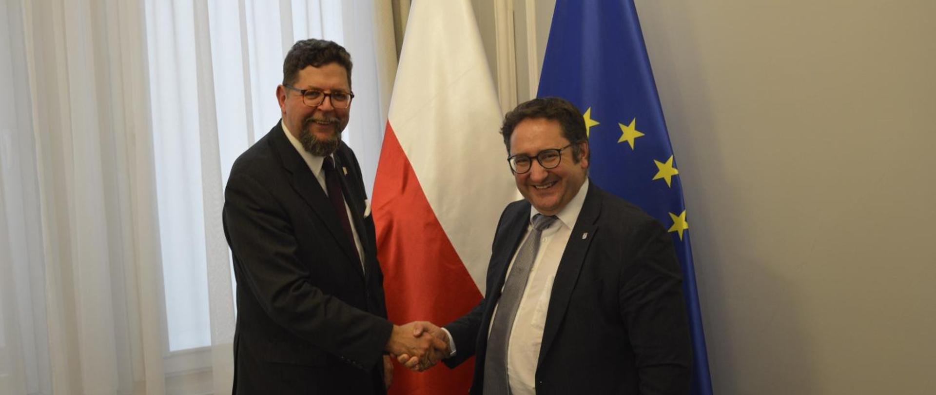 Meeting of Undersecretary of State at the Ministry of Science and Higher Education Andrzej Szeptycki with Secretary of State at the Bavarian Ministry of Economy, Regional Development and Energy Tobias Gotthardt