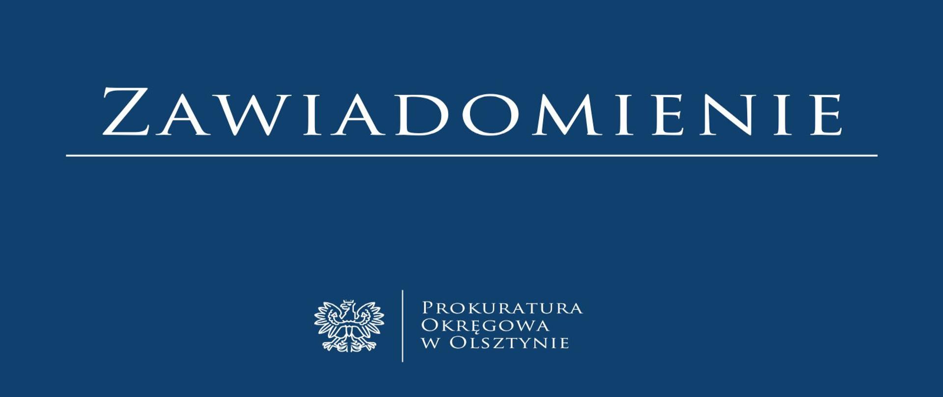 Zawiadomienie