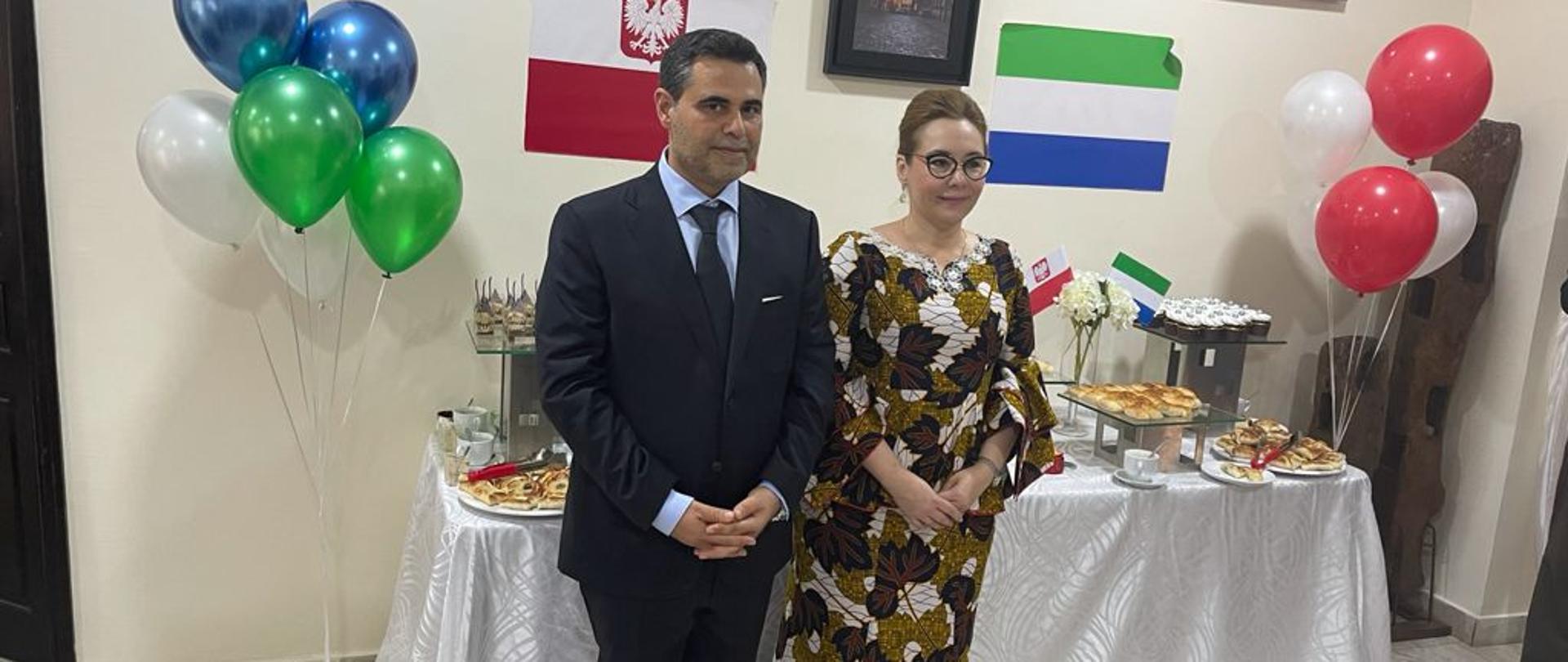 Ambassador Joanna Tarnawska and Honorary Consul Yasser Al Chahne