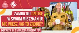 Zamontuj czujkę w swoim mieszkaniu! Plakat