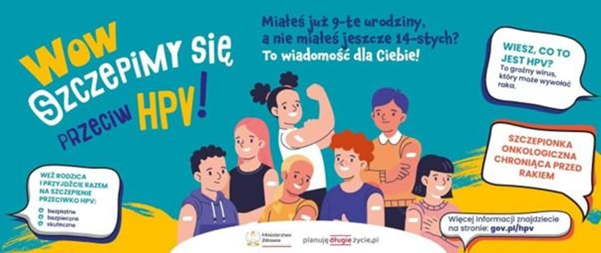 Szczepienia HPV - grafika promocyjna