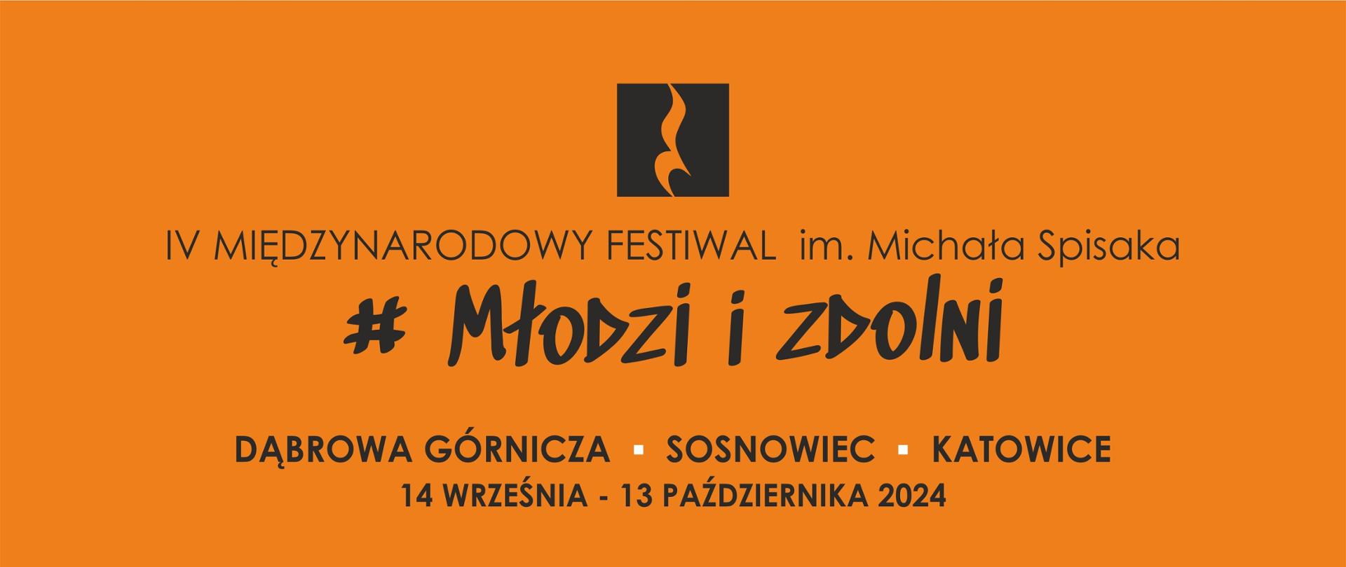 Na pomarańczowym tle grafika przedstawiająca czarny kwadrat z wtopioną pauzą ćwiećnutową. Poniżej czarne napisy zwiastujące koncert, miejsce, datę, wykonawców oraz program koncertu. W stopce loga organizatorów i wykonawców.