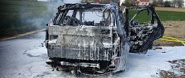 Pożar samochodu osobowego w miejscowości Donosy