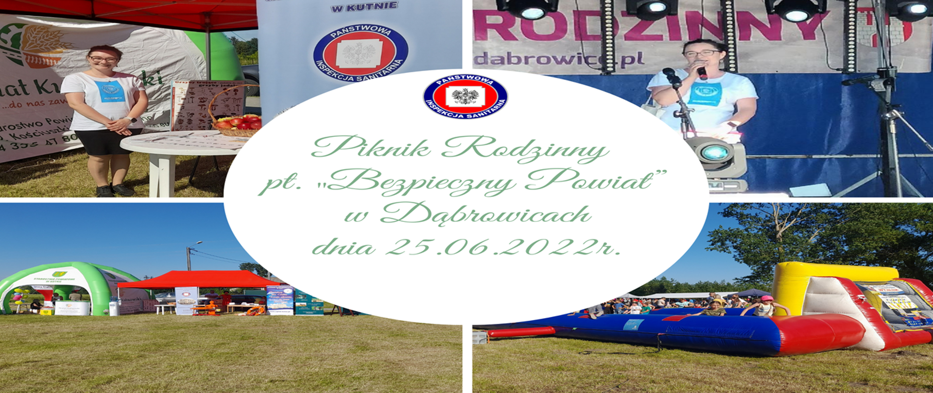 Piknik rodzinny pt. „Bezpieczny Powiat” w Dąbrowicach dnia 25.06.2022r.
