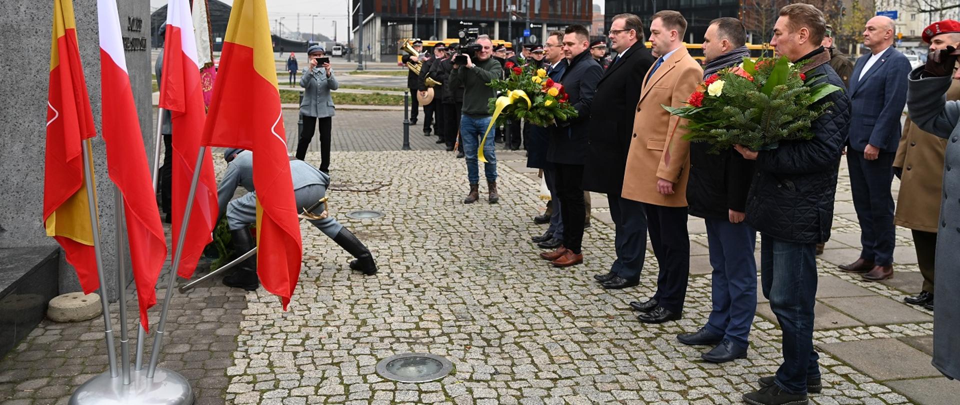 Uroczystość z okazji jubileuszu 40-lecia powstania Społecznego Komitetu Pamięci Józefa Piłsudskiego w Łodzi