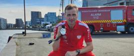 st. kpt. Piotr Manikowski wystartował w maratonie i zdobył srebrny medal Igrzysk.