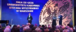 Zgromadzonych na Gali gości powitał Jego Magnificencja Rektor UKSW ks. prof. dr hab. Stanisław Dziekoński