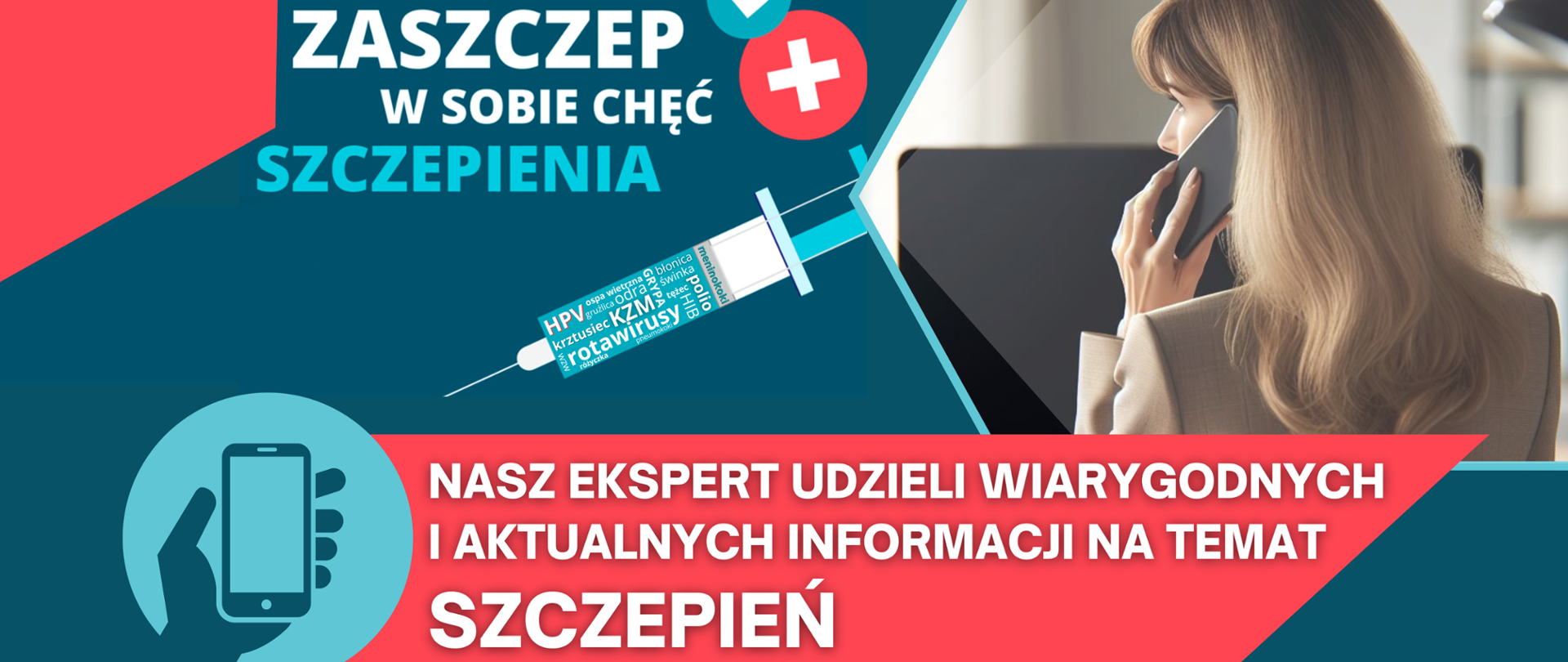 Zaszczep w sobie chęć szczepienia- baner akcji