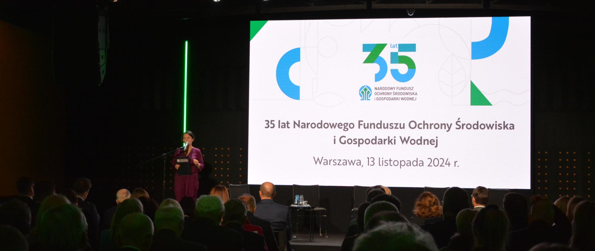 Konferencja z okazji jubileuszu 35-lecia Narodowego Funduszu Ochrony Środowiska i Gospodarki Wodnej.