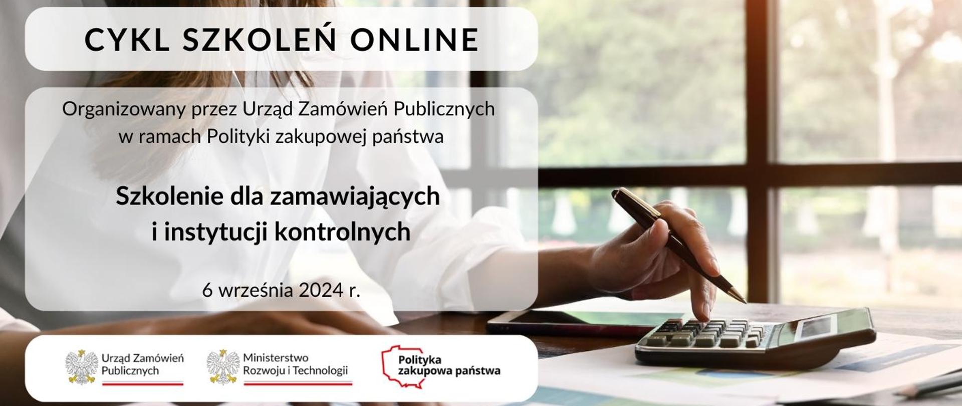 Szkolenie dla zamawiających i instytucji kontrolnych, 6 września 2024 r.