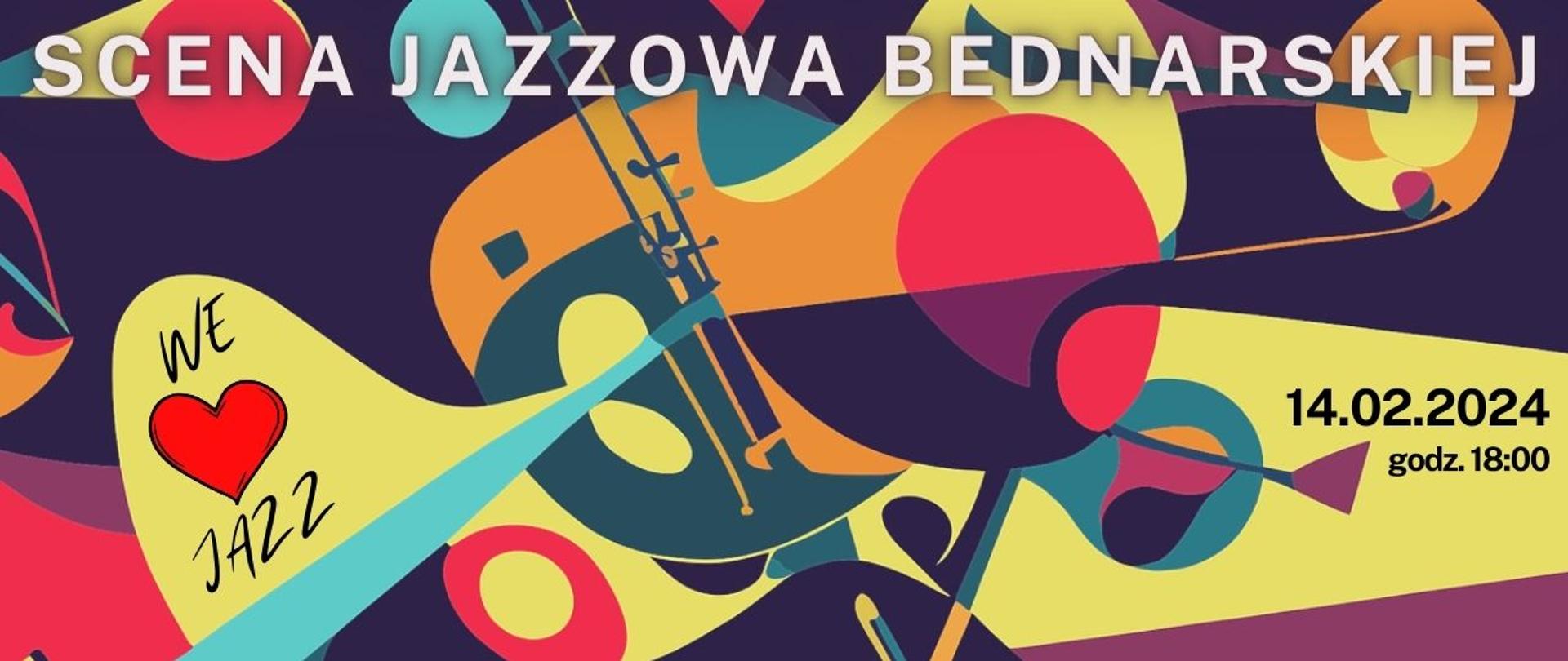 Baner koncertu "Scena Jazzowa Bednarskiej"