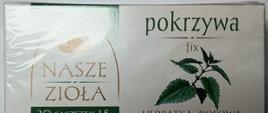 Pokrzywa fix Herbata ziołowa Nasze Zioła - 30g - opakowanie z przodu 