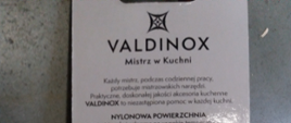 Opakowanie tekturowe z tyłu opis chochla z nylonu Valdinox Mistrz Kuchni