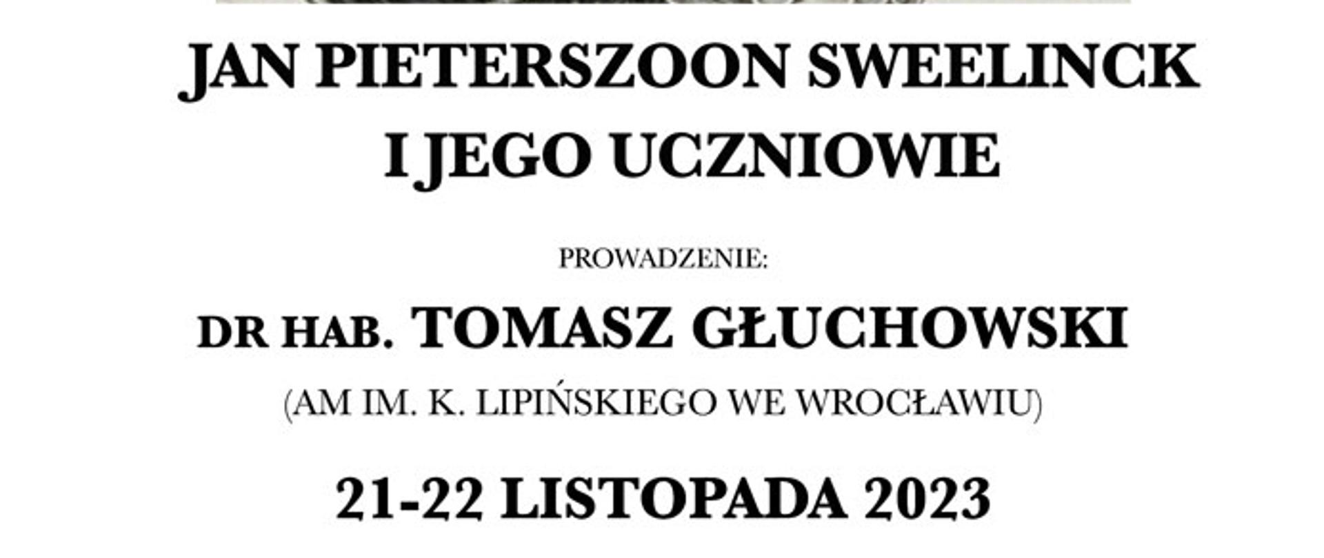 Afisz - Warsztaty dla organistów - dr hab. Tomasz Głuchowski