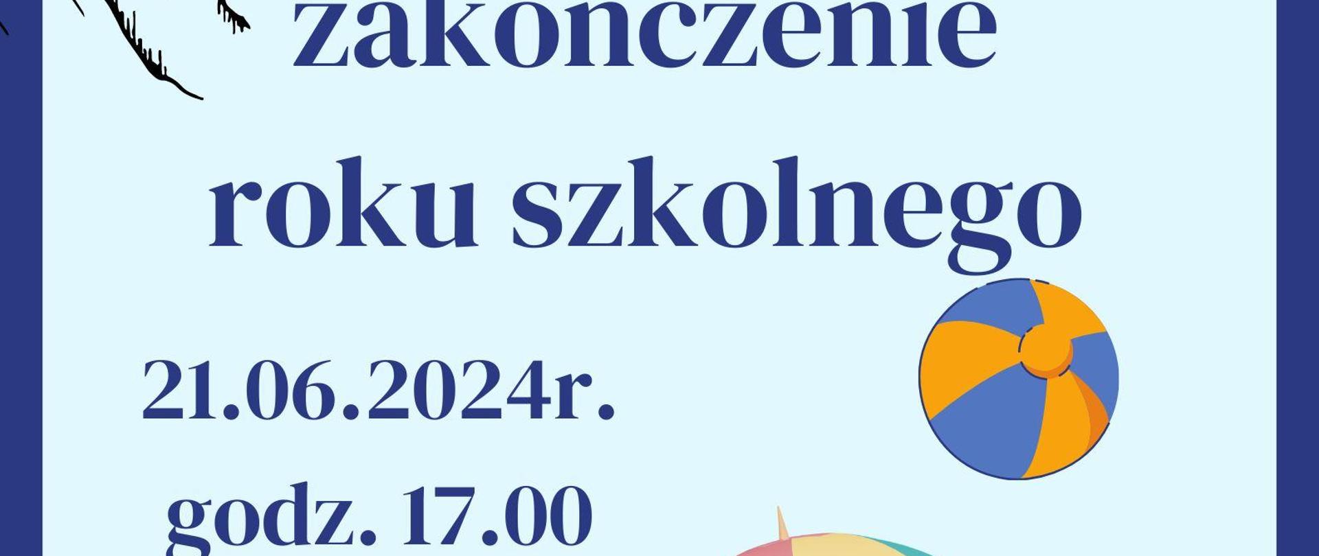 plakat wykonany na niebieskim tle. Na dole po lewej stronie widoczna palma na wyspie i łódeczka na wodzie. Po prawej stronie na dole widać wysepkę z parasolem i leżakiem z klapkami. Na górze po lewej stronie widać rysy gór i na środku słońce. 