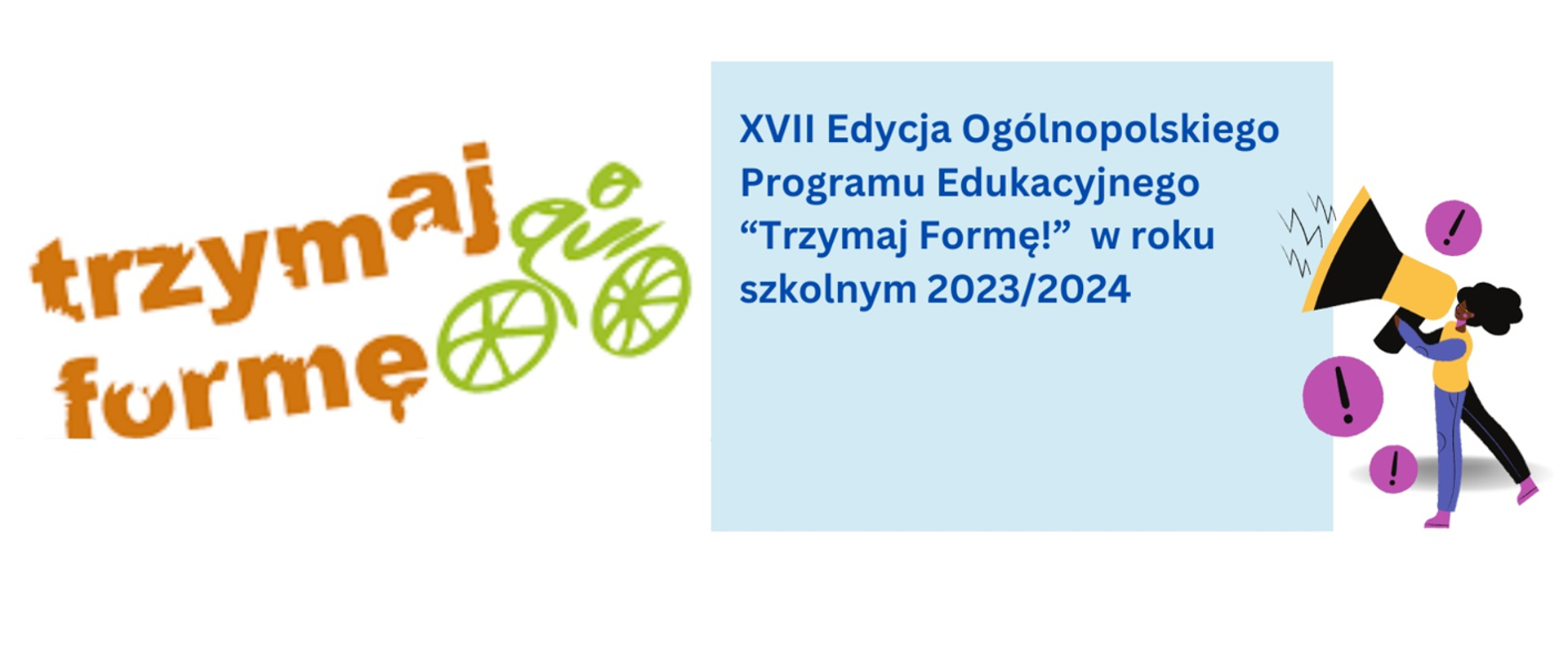 Logo trzymaj formę programu edukacyjnego i konkursu