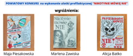 Zdjęcie prac konkursowych w Konkursie NIKOTYNIE MÓWIĘ NIE 