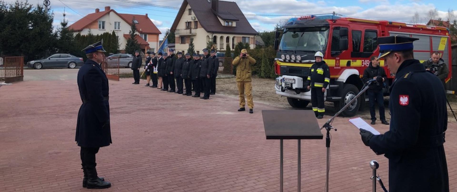 Gmina Lelis: przekazanie sprzętu dla jednostek Ochotniczej Straży Pożarnej