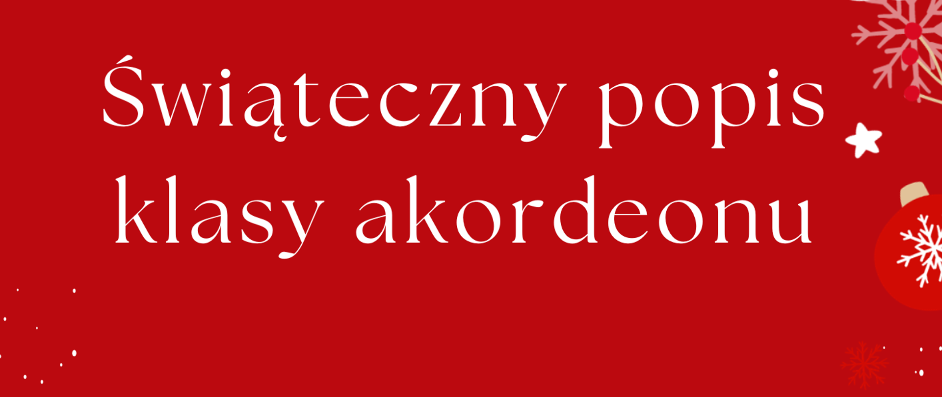 świąteczny popis klasy akordeonu