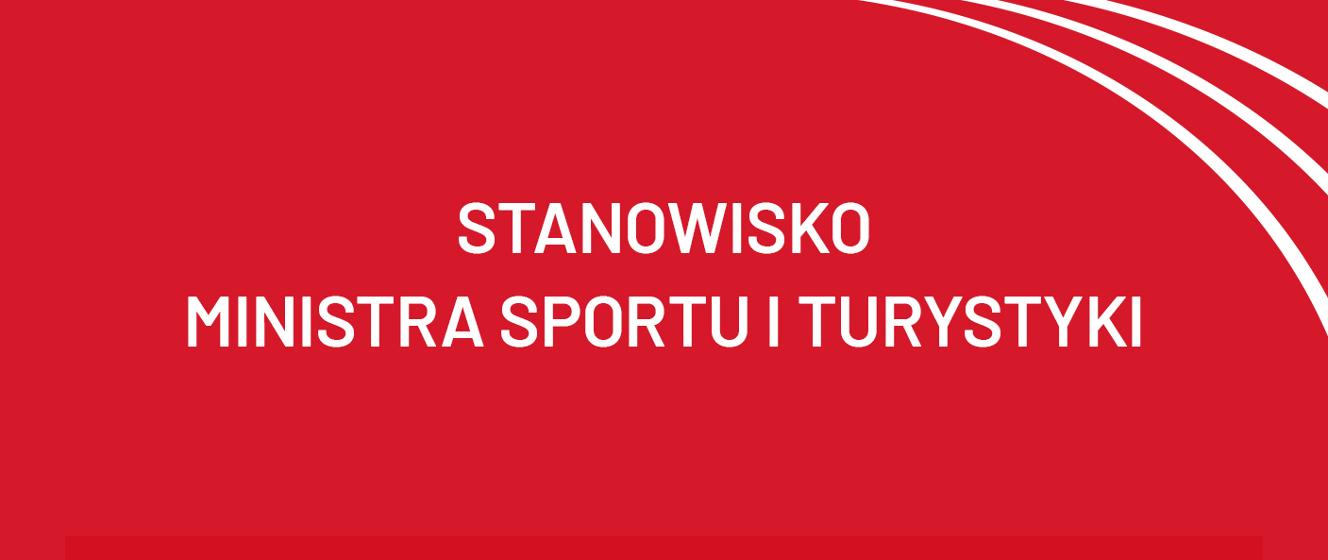 Stanowisko Ministra Sportu I Turystyki W Sprawie Zaj Po Meczu Legii W