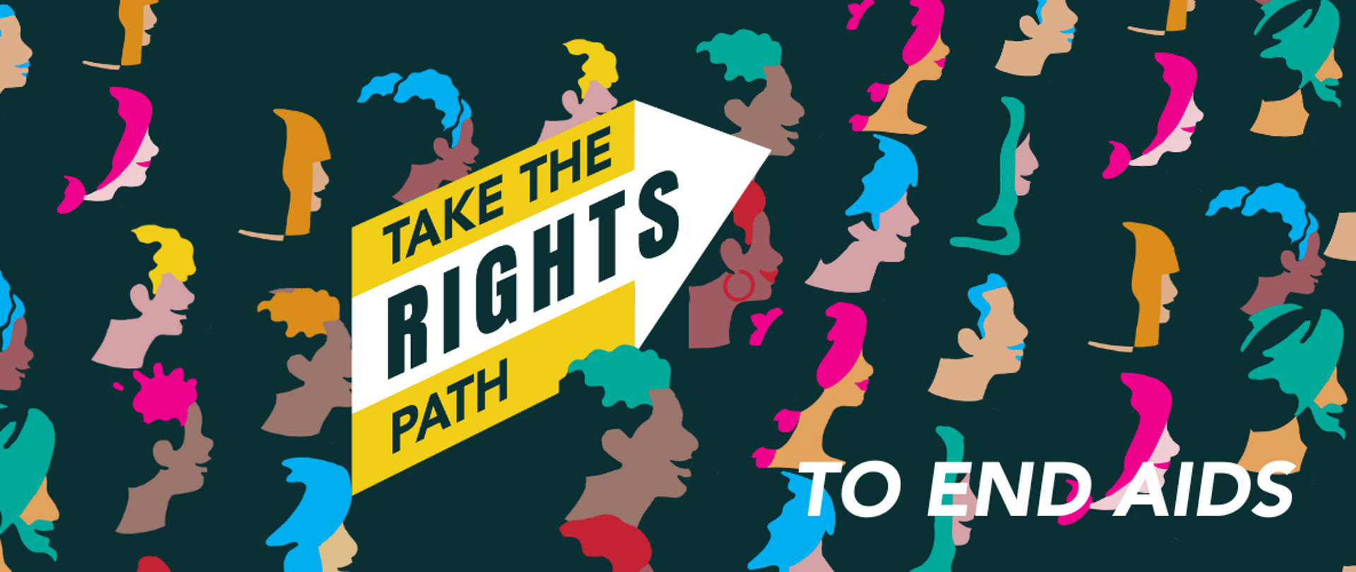 grafika z tekstem: Take the rights path to end aids