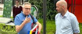 Ambasador RP Krzysztof Olendzki i Burmistrz Miasta Skofja Loka z okazji Światowego Dnia Roweru