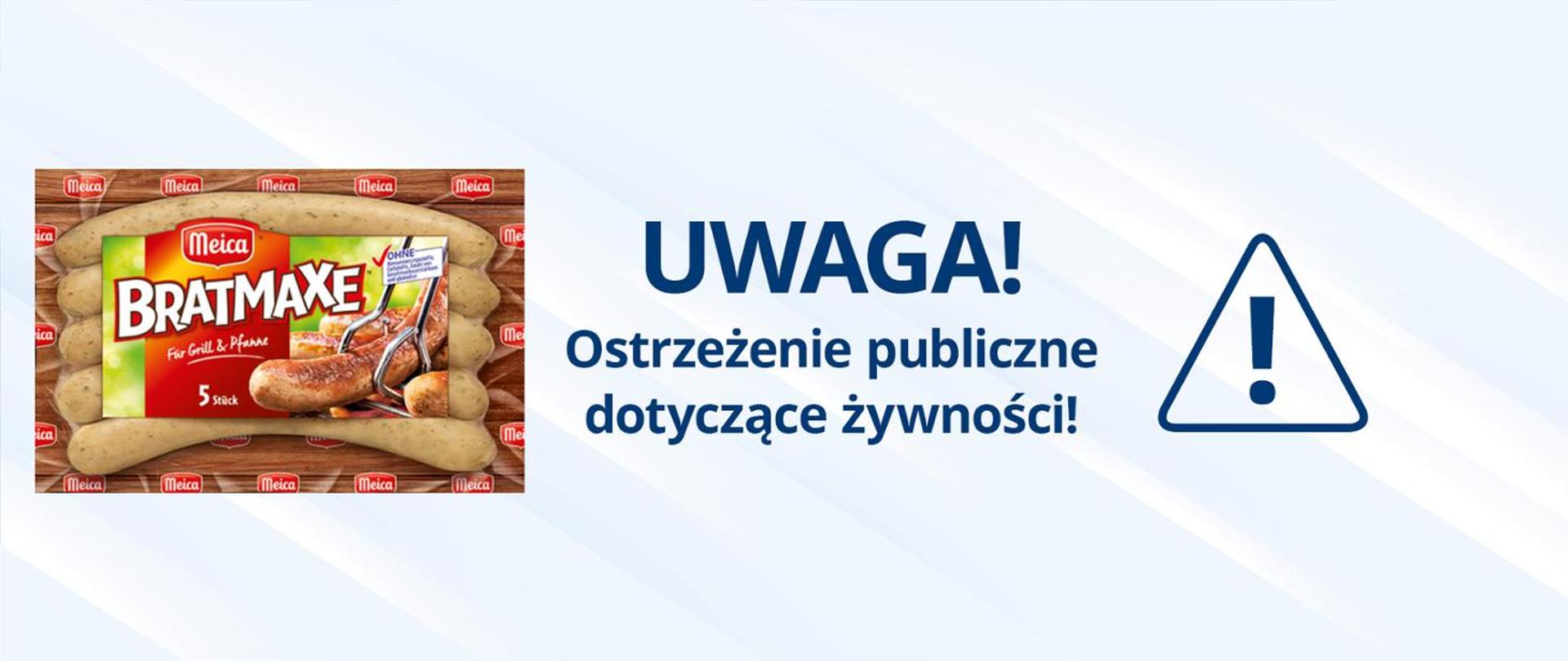 Ostrzeżenie publiczne dotyczące żywności!