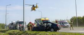 Wypadek autobusu i Skody na koneckich odlewników