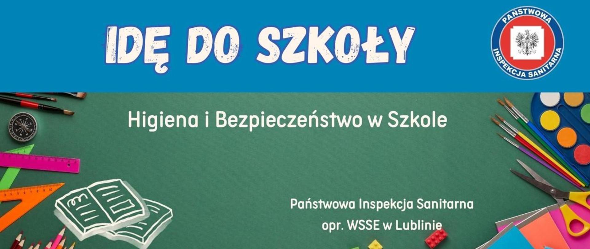 Grafika dekoracyjna pt. Idę do szkoły - Higiena i bezpieczeństwo w szkole