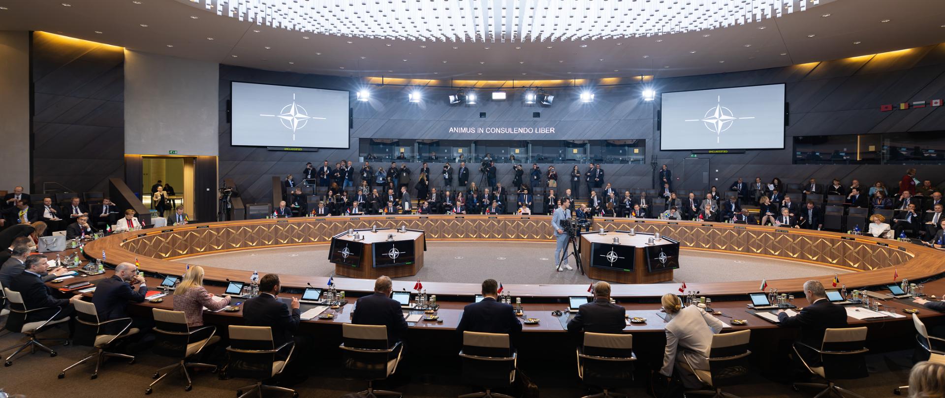 Minister Radosław Sikorski attends meeting of NATO foreign ministers