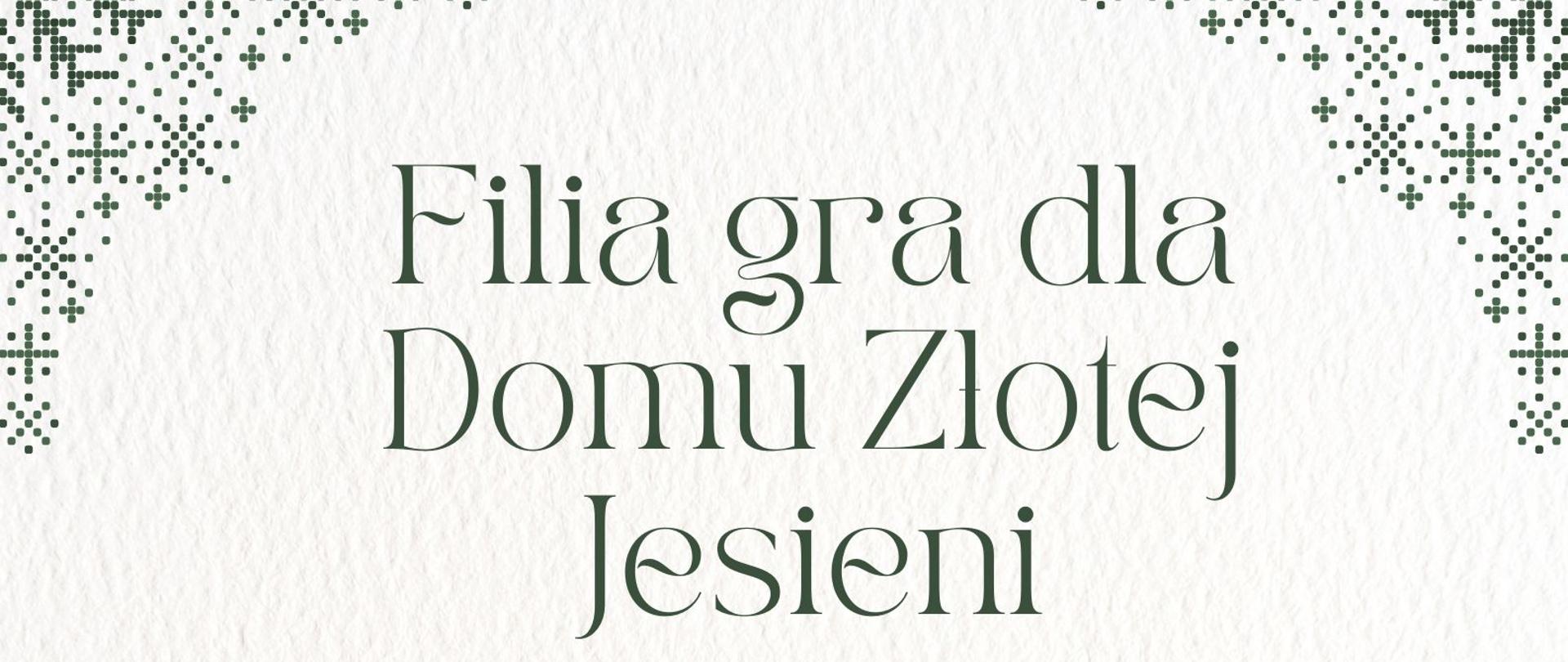 w dolnej części choinki przyprószone śniegiem z gwiazdą da czubku, w lewym i prawym górnym rogu gałązki iglaste i gwiazdki, całość na jasnym tle