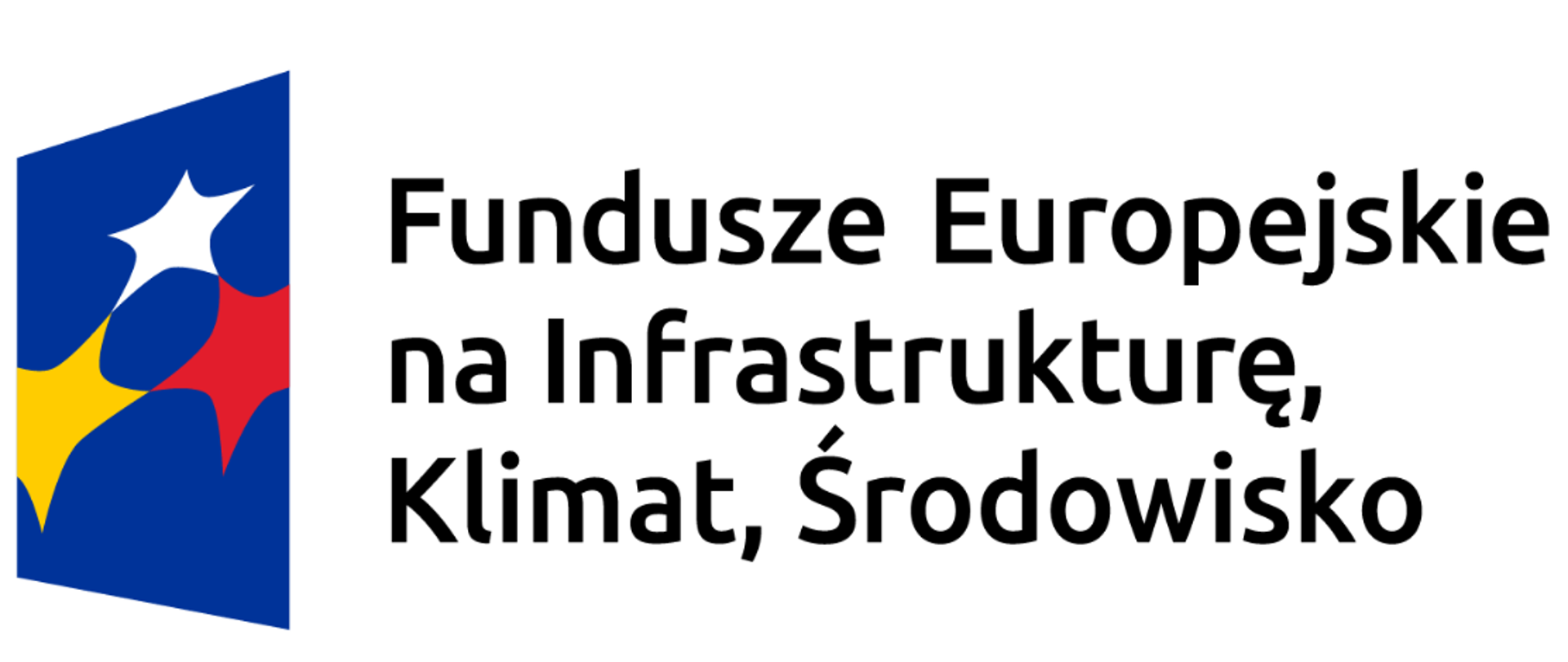 logotyp Fundusze Europejskie na Infrastrukturę, Klimat, Środowisko