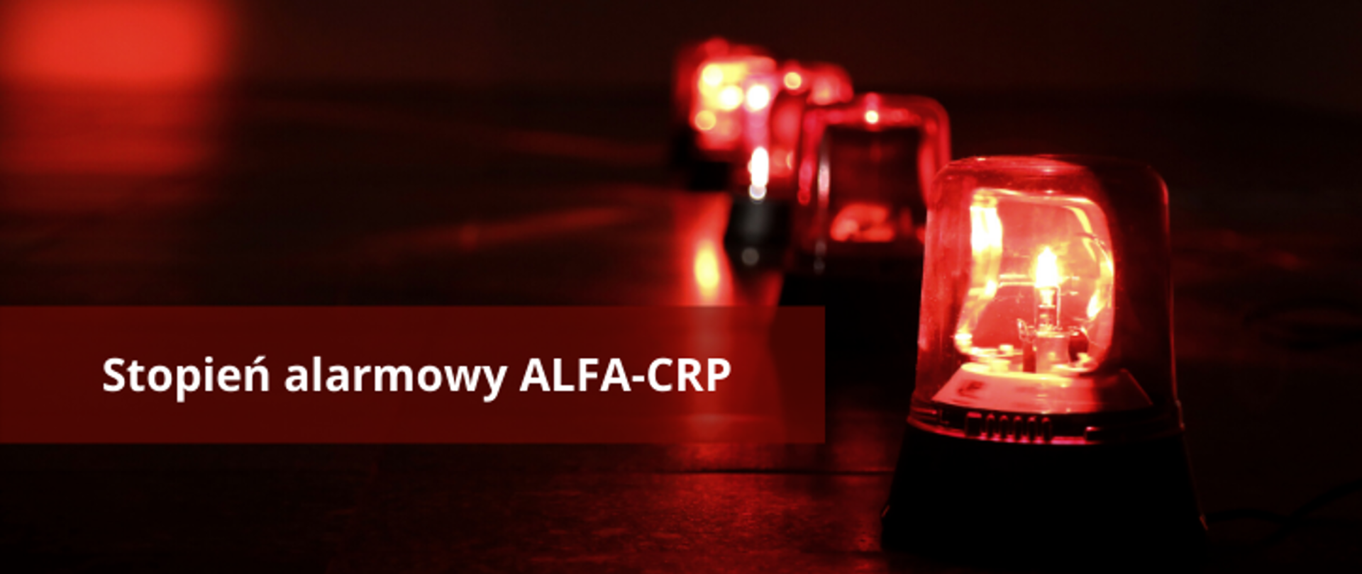 Stopień alarmowy ALFA-CRP na obszarze całego kraju