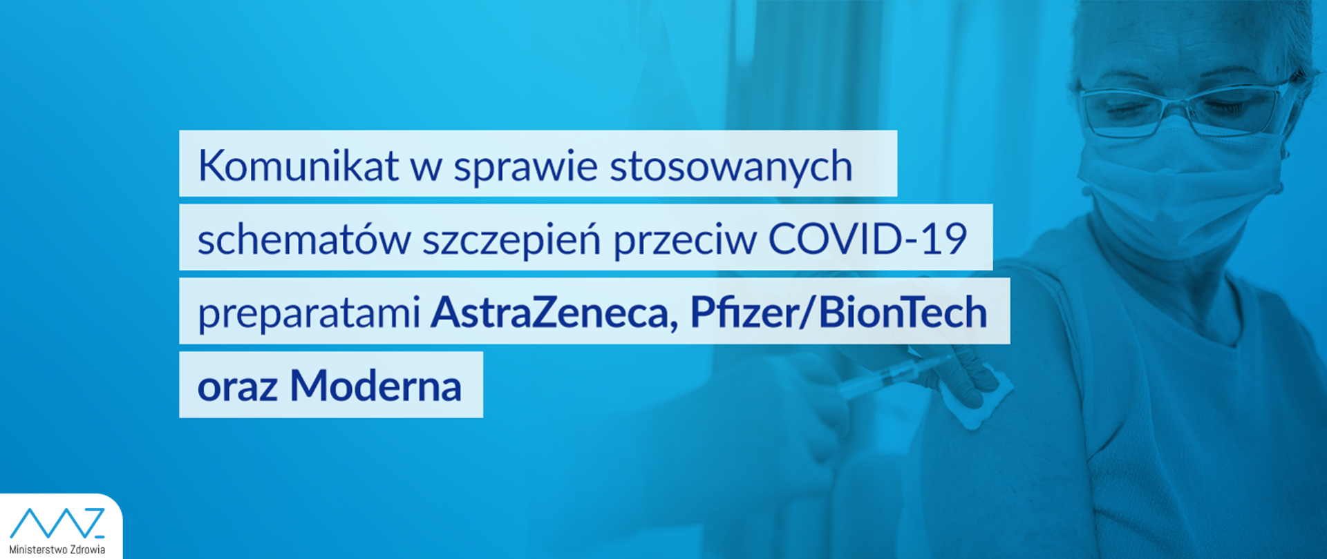 Komunikat w sprawie stosowanych schematów szczepień przeciw COVID-19