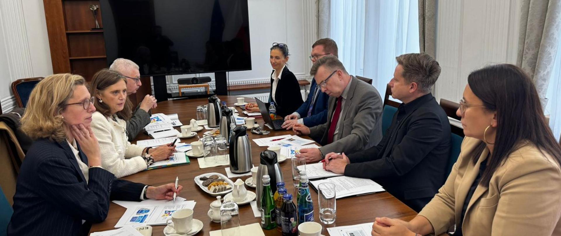 Meeting of Minister Dariusz Wieczorek with representatives of the General Secretariat of the EU Competitiveness Council in the research configuration