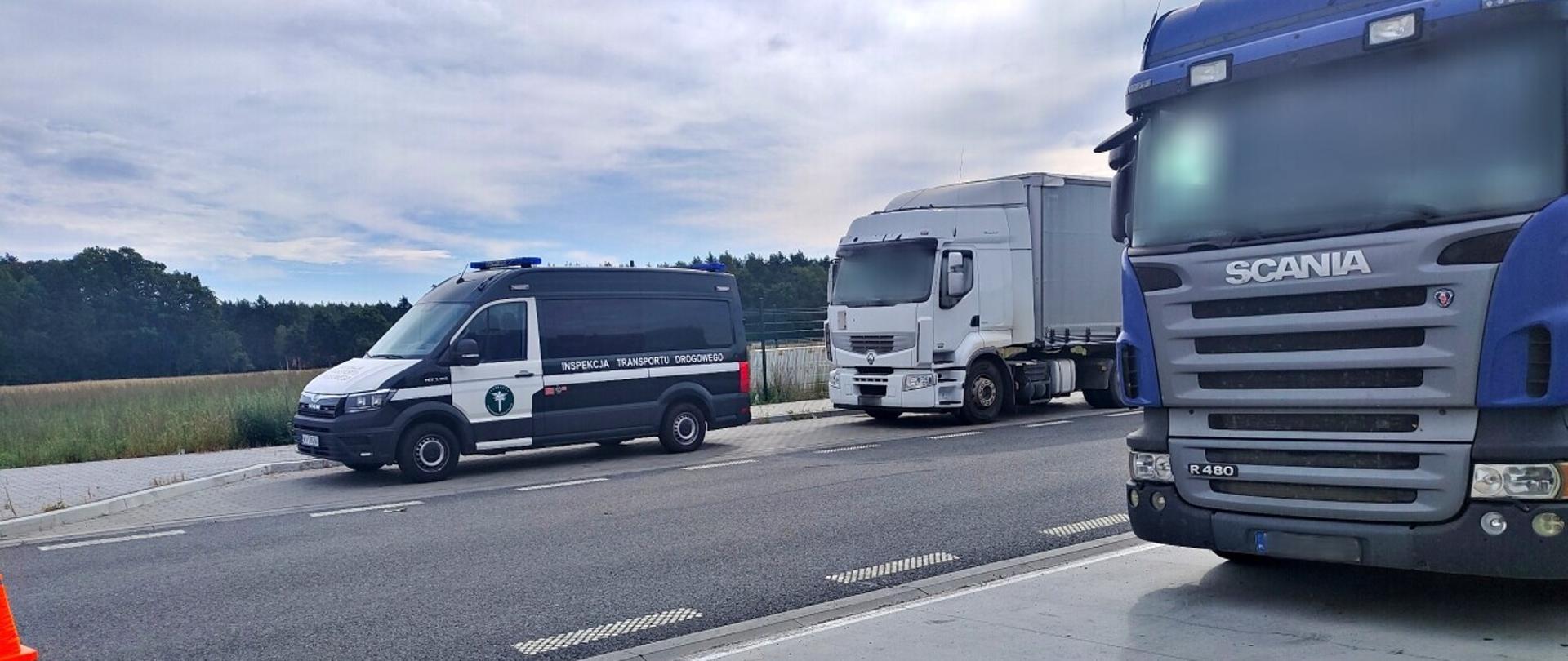 Ciężarówki zatrzymane przez patrol opolskiej Inspekcji Transportu Drogowego