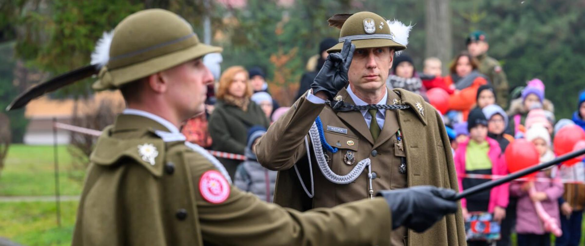 Żołnierze 1. Batalionu Strzelców Podhalańskich