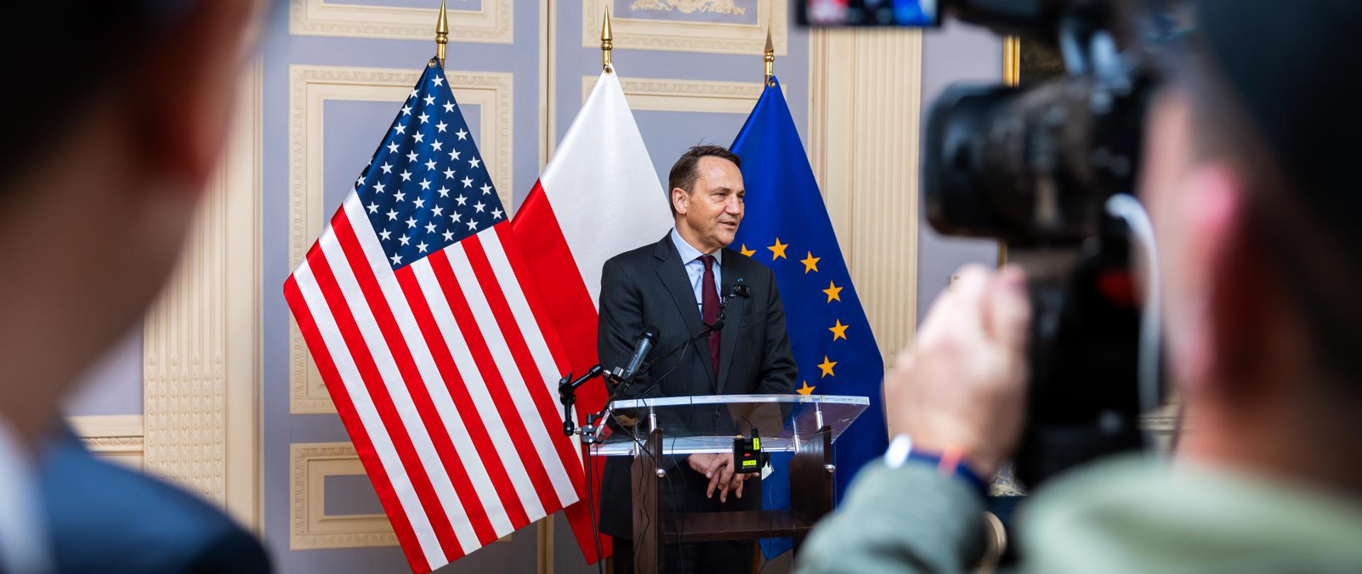 Minister Radosław Sikorski w USA
